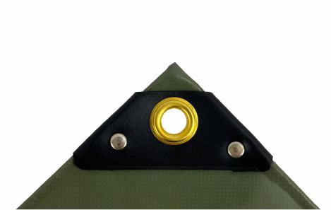 Preview: PVC-Abdeckplane / Holzabdeckplane ca. 600 g/m², 1,50 x 6,00 m, olivgrün